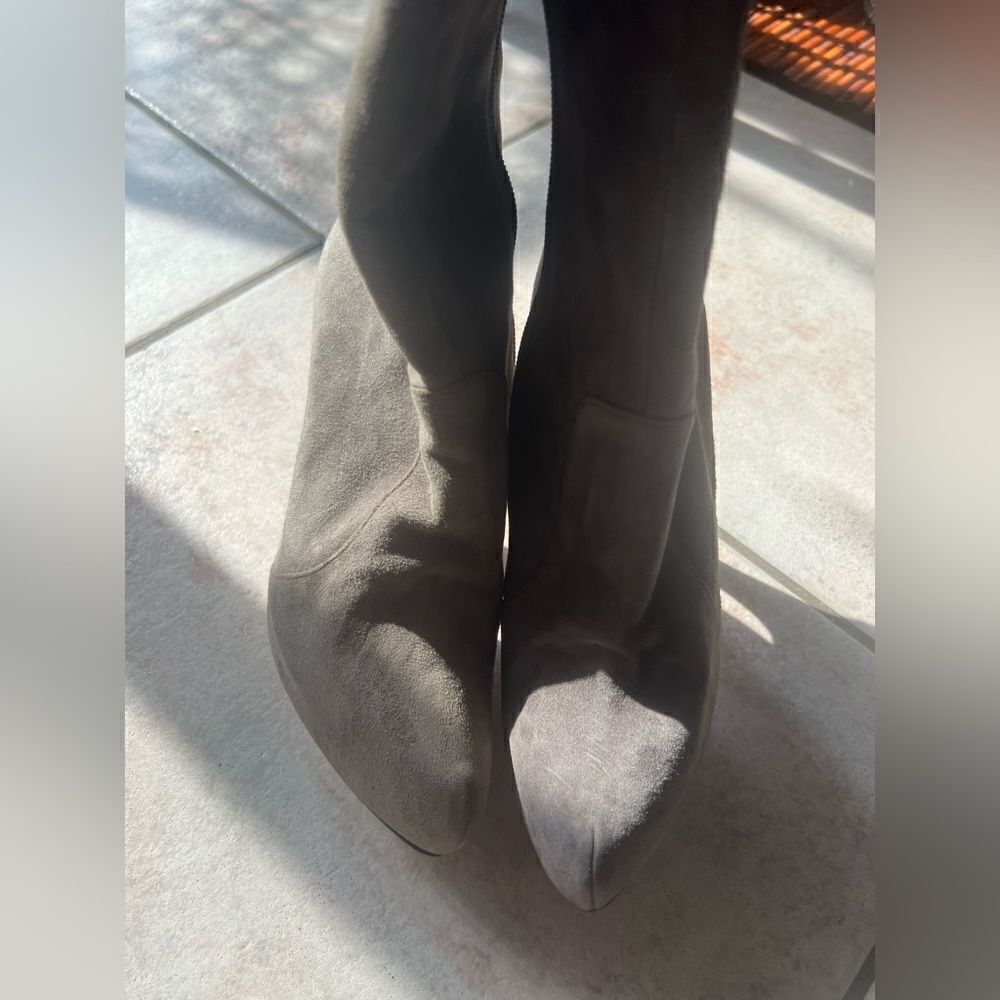 Gianni Marra knee high boots sexy shoes leather designer runway heels
